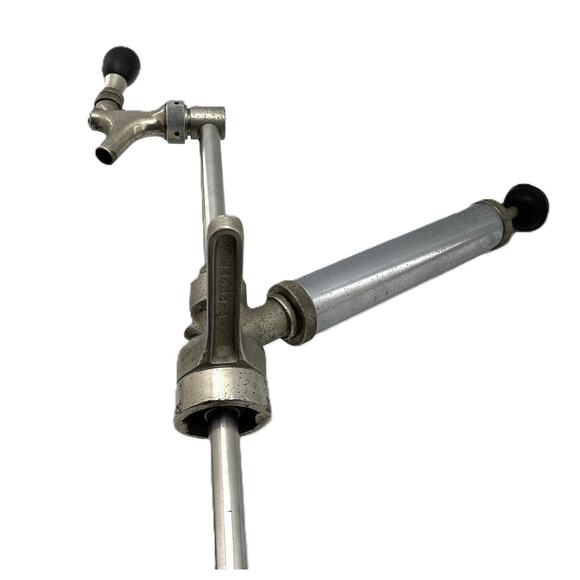 VTG Beer Hand Pump Single Tapper Keg Drum & Barrel Bar Tavern Standard Faucet - Picture 2 of 14
